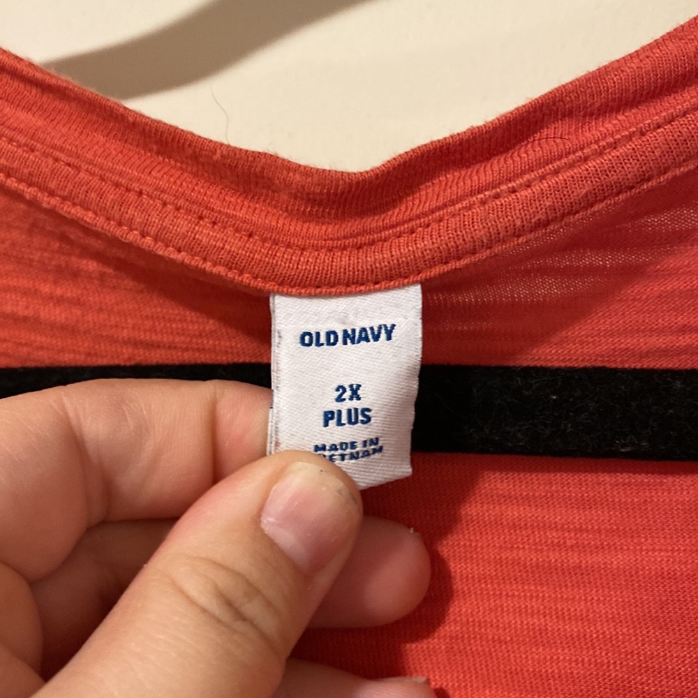 Old Navy orange cotton dress 2X - Picture 2 of 4